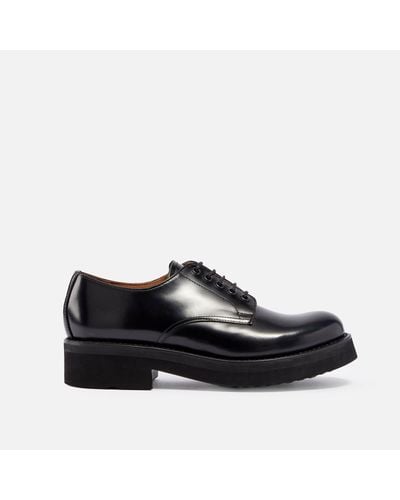 Grenson Carol Leather Derby Shoes - Black