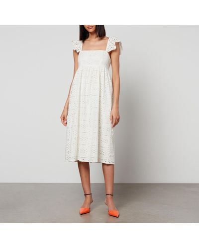 Baum und Pferdgarten Ashaki Organic Cotton Midi Dress - White