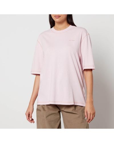 Ami Paris Ami Paris Logo Cotton T-shirt - Pink