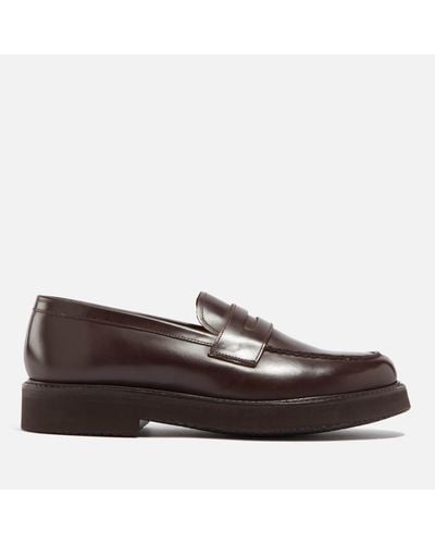 Grenson Peter Leather Penny Loafers - Brown