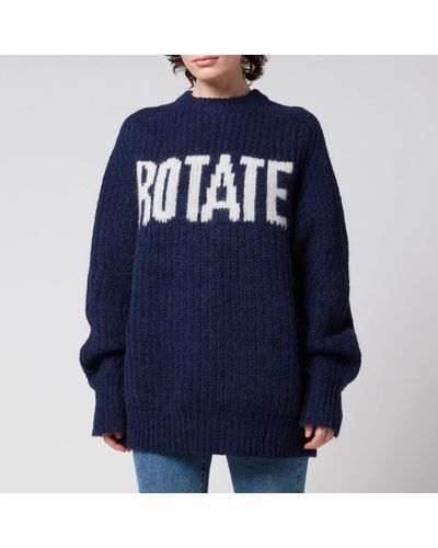 ROTATE BIRGER CHRISTENSEN Brandy Knit Sweater - Blue