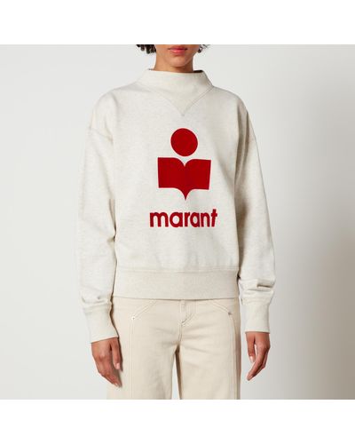 Isabel Marant Moby Cotton-Blend Jersey Sweatshirt - Red