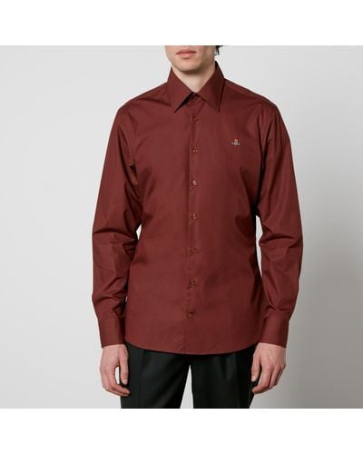 Vivienne Westwood Ghost Cotton-Poplin Shirt - Red