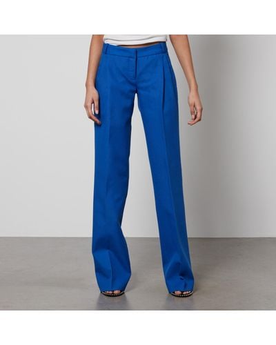 Coperni Low-Rise Wool Tailored Pants - Blue