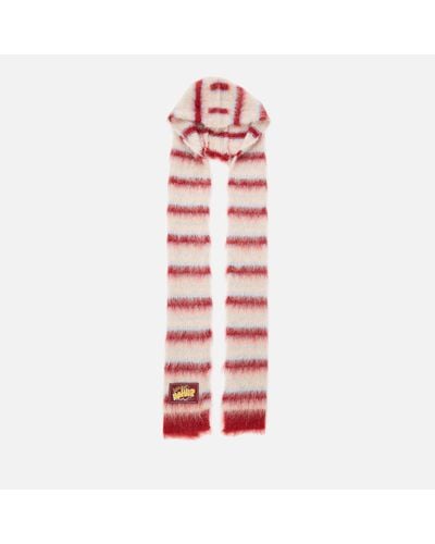 Marni Striped Mohair-Blend Hat - Red