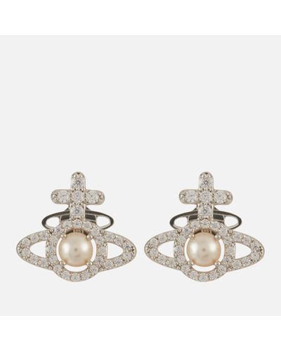 Vivienne Westwood Olympia Silver-tone Pearl Earrings - Metallic