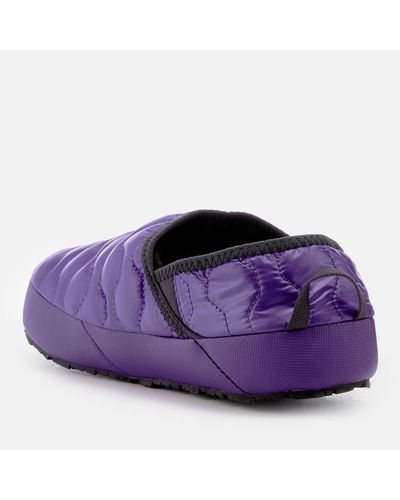 The North Face Fleece Thermoball Traction Iv Mules in Purple for Men - Lyst
