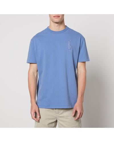 Polo Ralph Lauren Big Pony Logo-Embossed T-Shirt - Blue