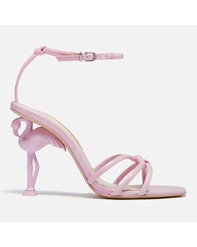 Sophia Webster Flo Flamingo Heeled Sandals - Pink
