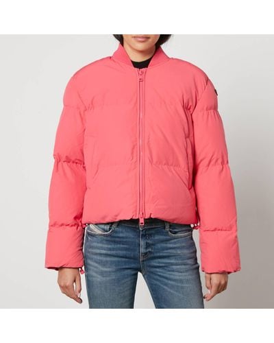 DIESEL W-Oluch Quilted Cotton-Blend Padded Coat - Red