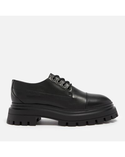 Stuart Weitzman 'Sbedford Leather Oxford Shoes - Black