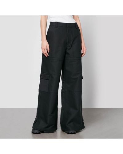 Marc Jacobs Cotton-Canvas Wide-Leg Cargo Trousers - Black