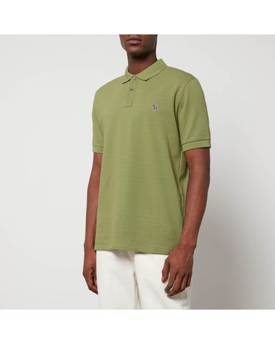 PS by Paul Smith Zebra Organic Cotton-Piqué Polo Shirt - Green