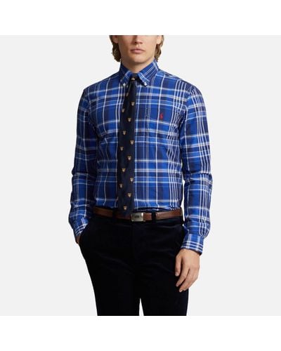Polo Ralph Lauren Custom Slim-fit Classic Cotton Oxford Shirt - Blue