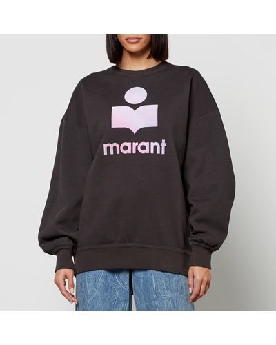 Isabel Marant Mindy Cotton-blend Jersey Sweatshirt - Black