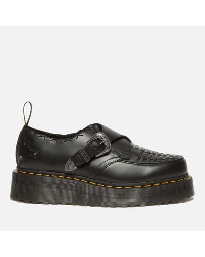 Dr. Martens Ramsey Quad Leather Creepers - Black