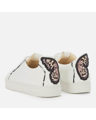 Sophia Webster Butterfly Leather Cupsole Sneakers - White