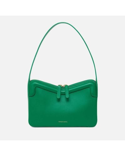 Mansur Gavriel M Frame Leather Bag - Green