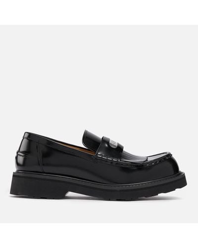 KENZO Hoops Tassel Leather Loafers - Black