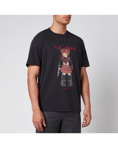 Our Legacy Cotton Box 6teen6tysix Print T-shirt in Black for Men - Lyst