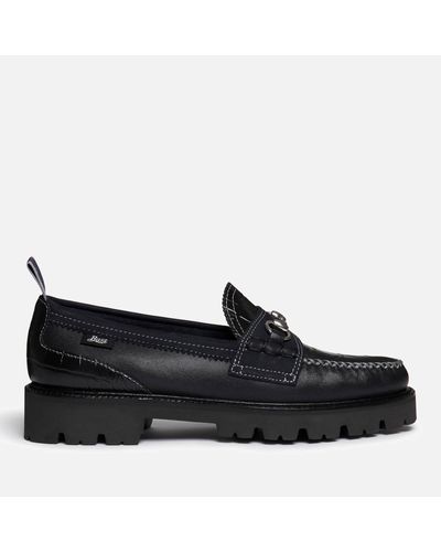 G.H. Bass & Co. Superlug Lincoln Nd Leather Loafers - Black