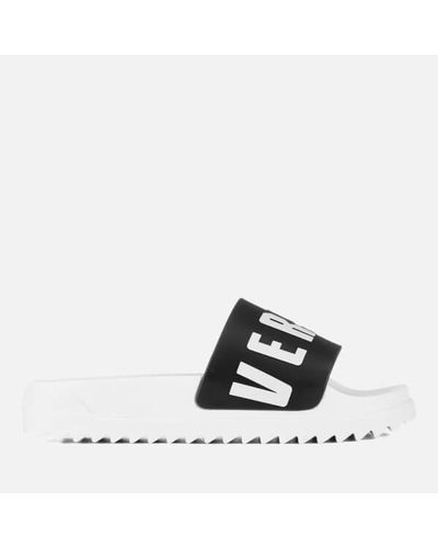 black adidas cloudfoam slides