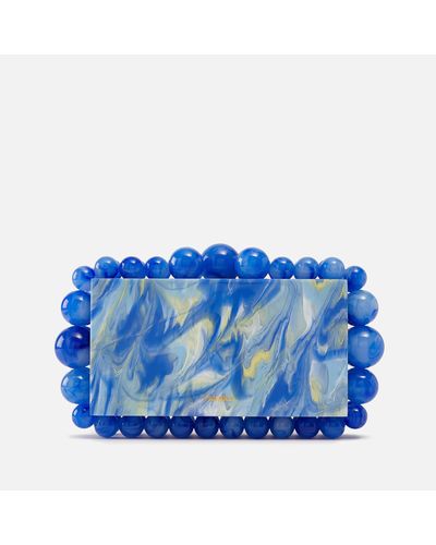 Cult Gaia Eos Acrylic Clutch Bag - Blue