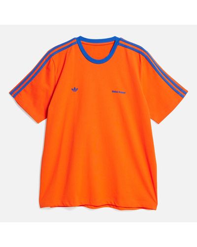 adidas Organic Cotton-Jersey T-Shirt - Orange