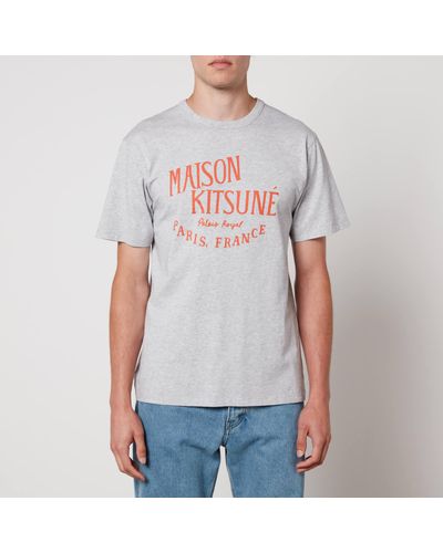 Maison Kitsuné Palais Royal Cotton T-Shirt - Gray