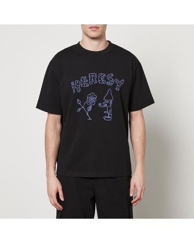 Heresy Naturist Cotton-Jersey T-Shirt - Black