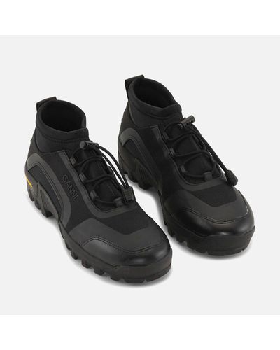 Ganni Performance Neoprene Sneakers - Black