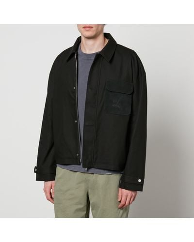 Represent Horizons Smart Brushed Cotton-Twill Jacket - Black