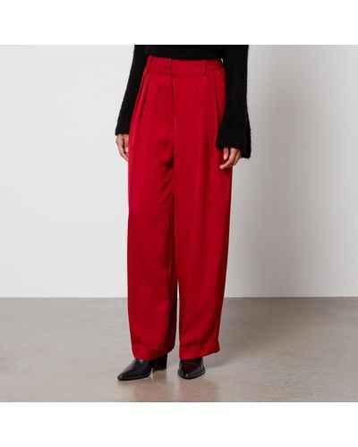 By Malene Birger Piscali Woven Pants - Red