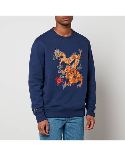 Polo Ralph Lauren Lunar New Year Dragon Cotton-Blend Sweatshirt - Blue