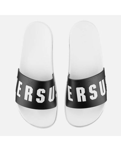 Versus Men's High Sole Slide Sandals - Black