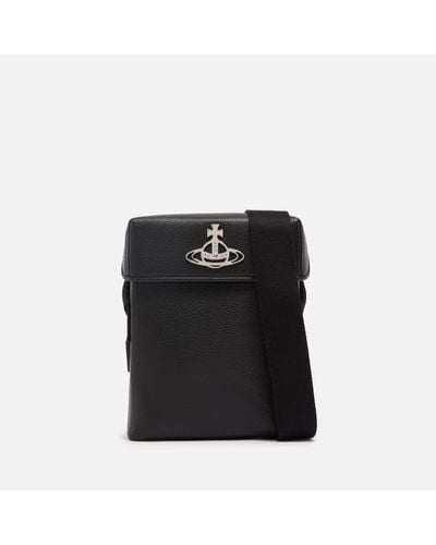 Vivienne Westwood Leather Cross Body Bag - Black