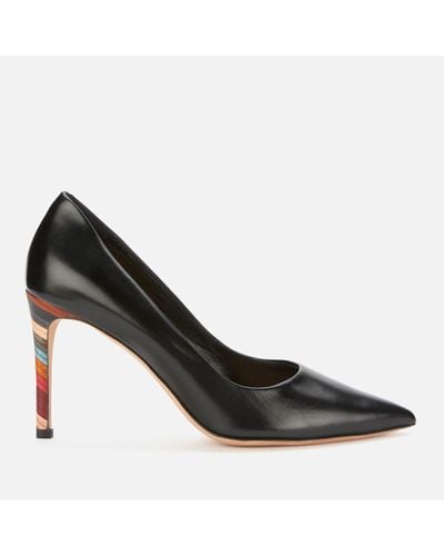 Paul Smith Annette Swirl Leather Court Shoes - Black