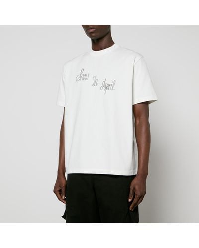 Our Legacy Box Reverse Graphic Cotton-Jersey T-Shirt - White