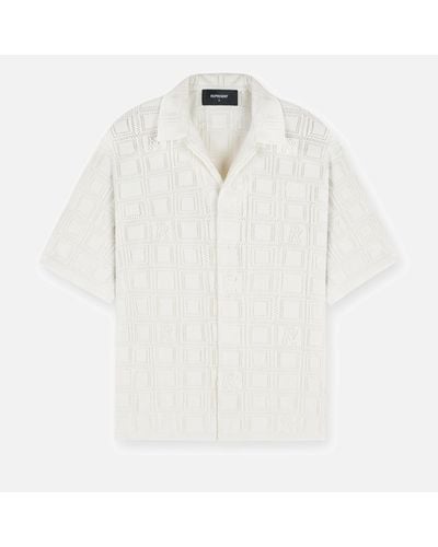 Represent Cotton-Lace Shirt - White