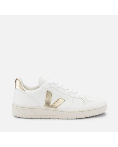 Veja V-10 Lace-up Sneakers - White
