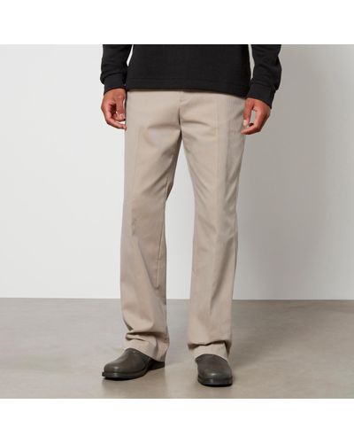 Our Legacy Darien Ribbed Cotton-Blend Pants - Gray