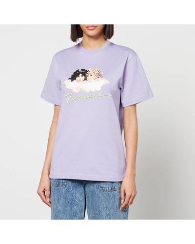 Fiorucci Angel Printed Organic Cotton-jersey T-shirt - Purple