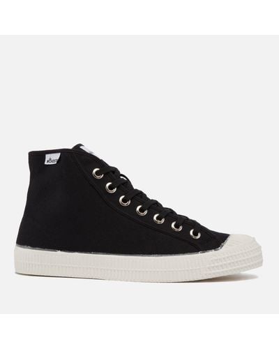 Novesta Star Dribble Canvas High Top Trainers - Black