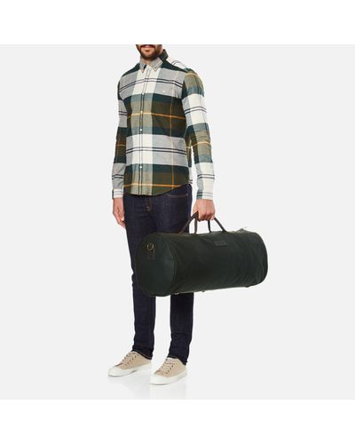 Barbour Wax Holdall in Olive (Green) for Men - Lyst