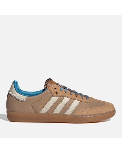 adidas Leather And Suede Samba Sneakers - Brown