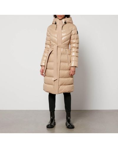 Mackage Coralia Quilted Nylon Down Coat - Natural