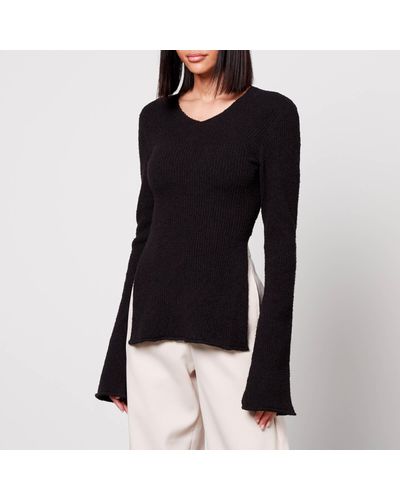 Axel Arigato Tube Ribbed-Knit Cotton-Blend Top - Black