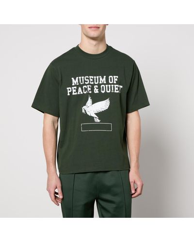 Museum of Peace & Quiet Pe Cotton-Jersey T-Shirt - Green