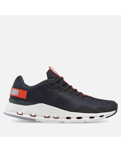 On Shoes Cloudnova Form Mesh Running Sneakers - Blue