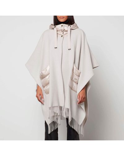 Herno Ultralight Wool And Nylon Poncho - Multicolour